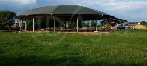 Roundhouse in Nordsachsen, Deutschland